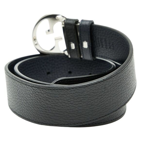 Gucci Belt 85 34 449715 Black Leather Men's Gucci - Picture 3 of 9